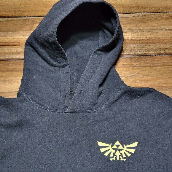 Legend Of Zelda LS Pullover Black Hoodie - Size Small - Picture 5 of 6